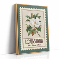 Louisiana Magnolia Watercolor Stamp
