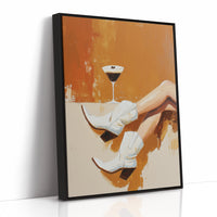 Evening Pause In Amber Light