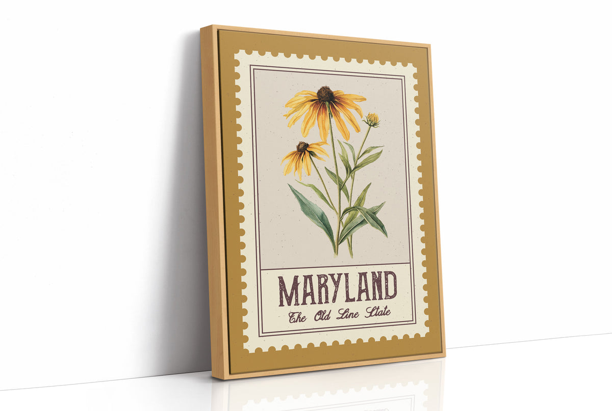 Maryland Black-Eyed Susan Watercolor Stamp