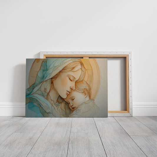 Tender Moments In Aqua Gold