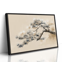 Pine Branch Bends To Morning Light