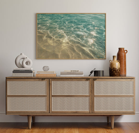 Crystal Tides Kiss Golden Shore