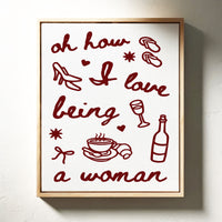 Sweet Moments In Burgundy Lines