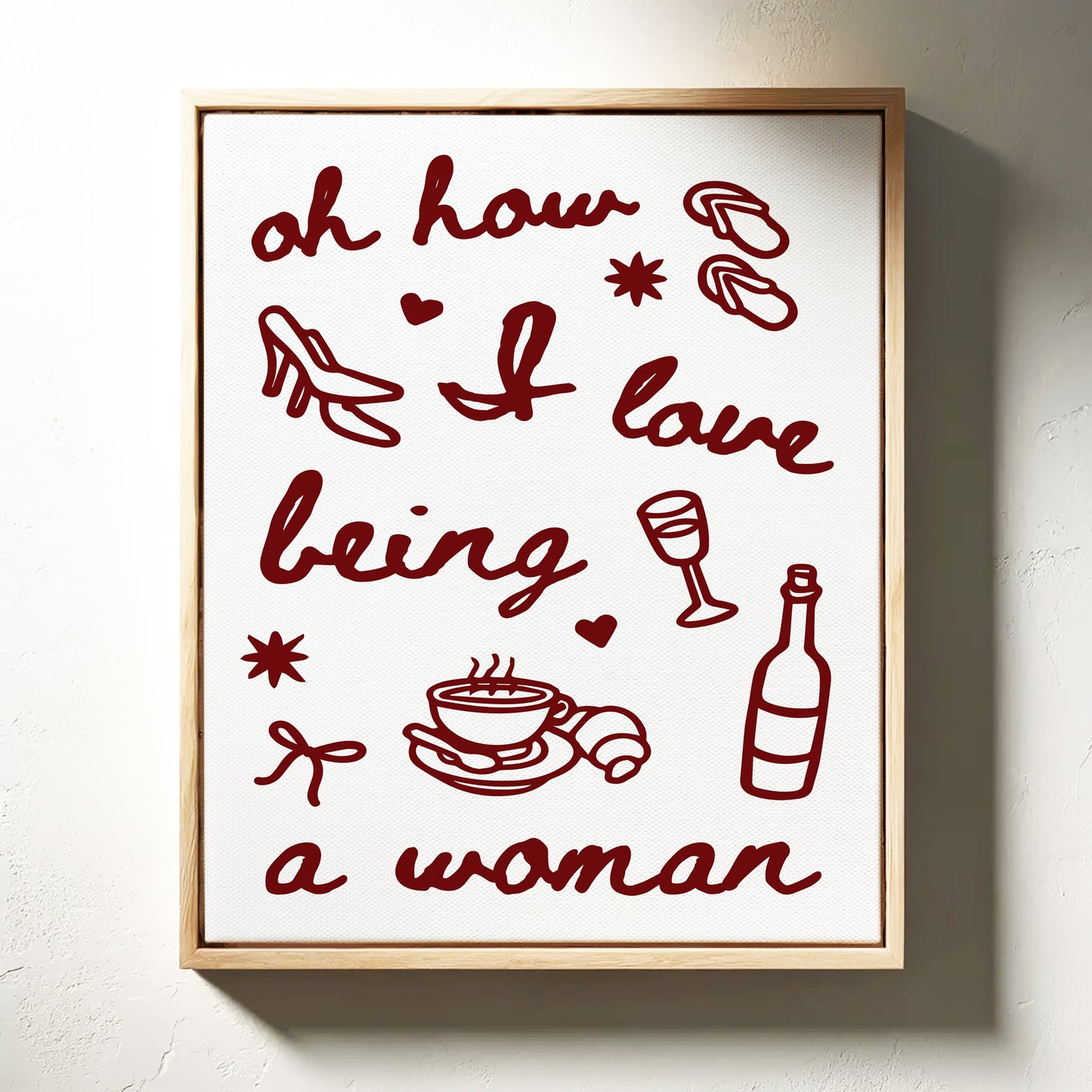 Sweet Moments In Burgundy Lines
