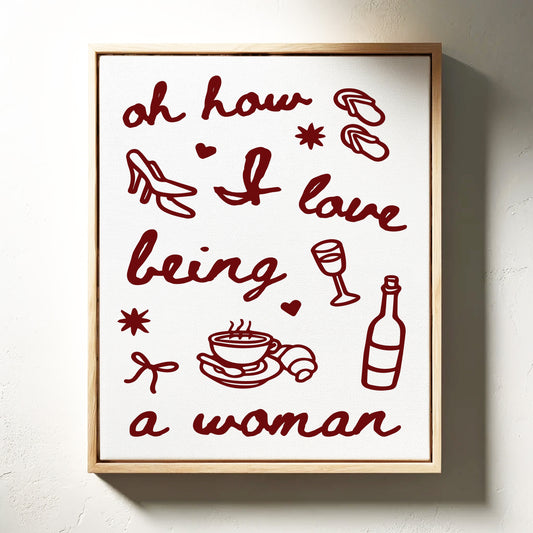 Sweet Moments In Burgundy Lines