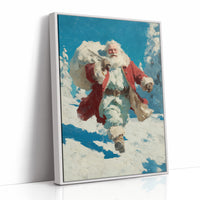Santa Through the Snow
