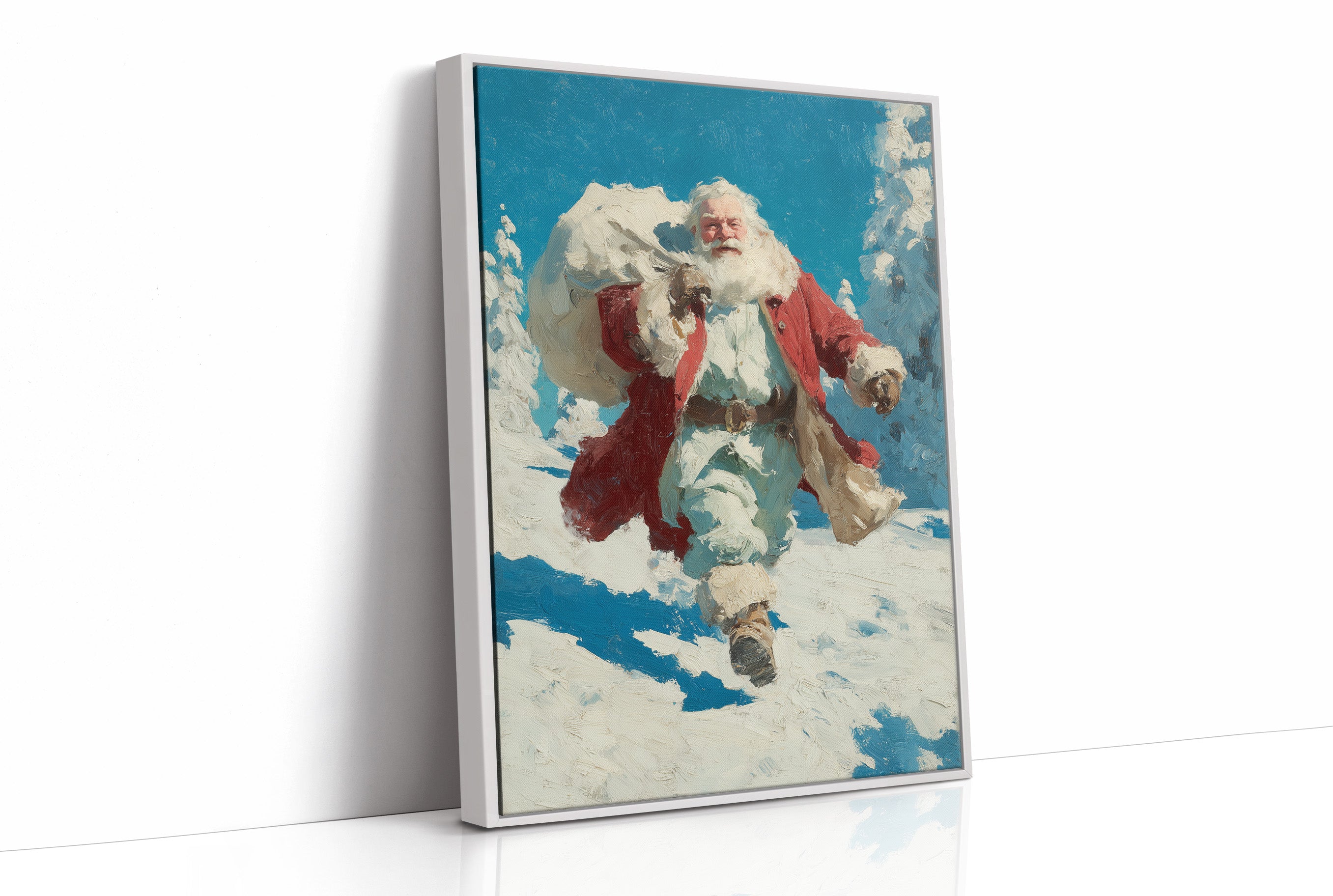Santa Through the Snow