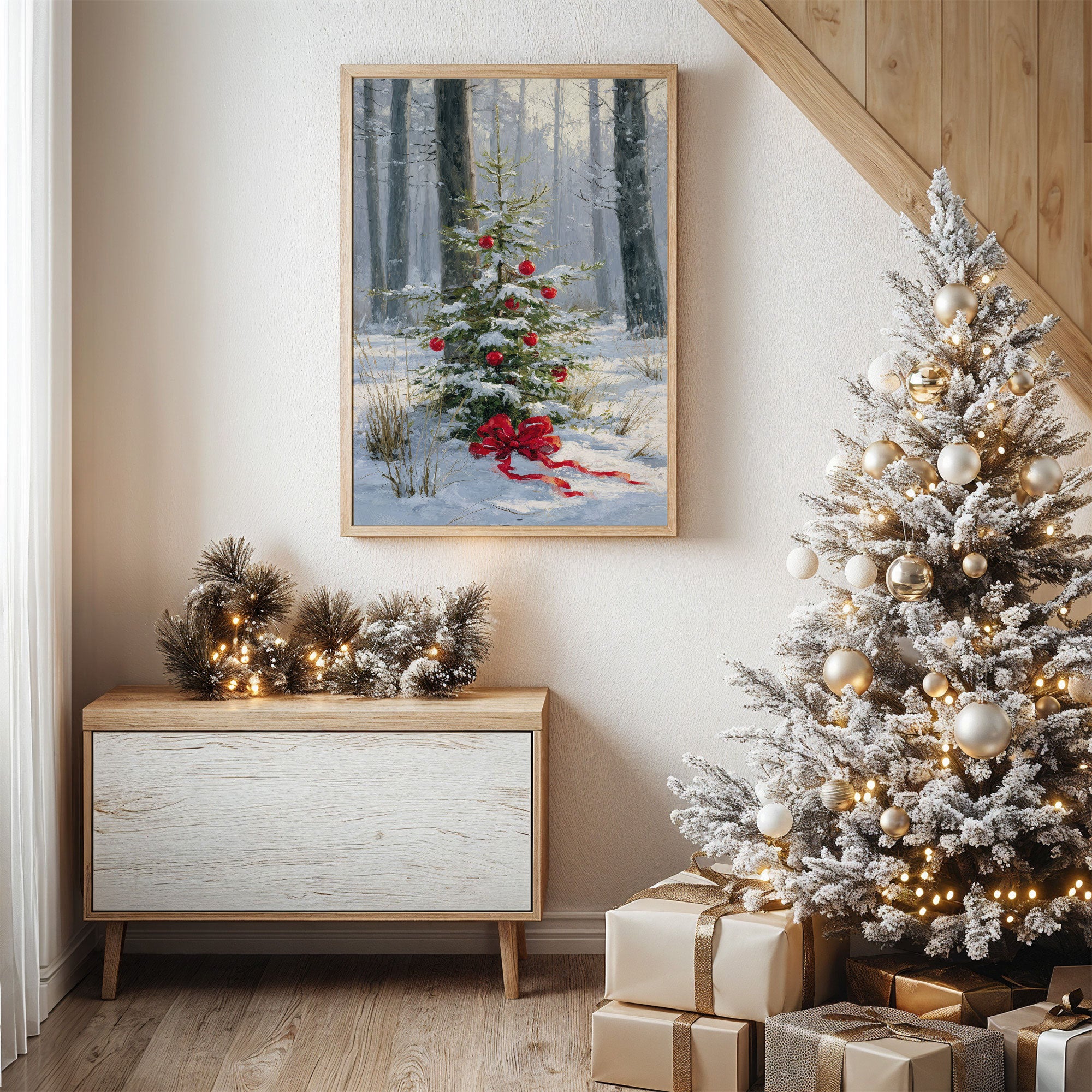 Winter Forest Holds Sacred Ornaments
