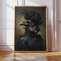 Elegantly Dressed Regal Raven