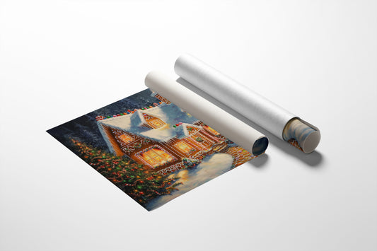 Frosted Gingerbread Glows At Midnight