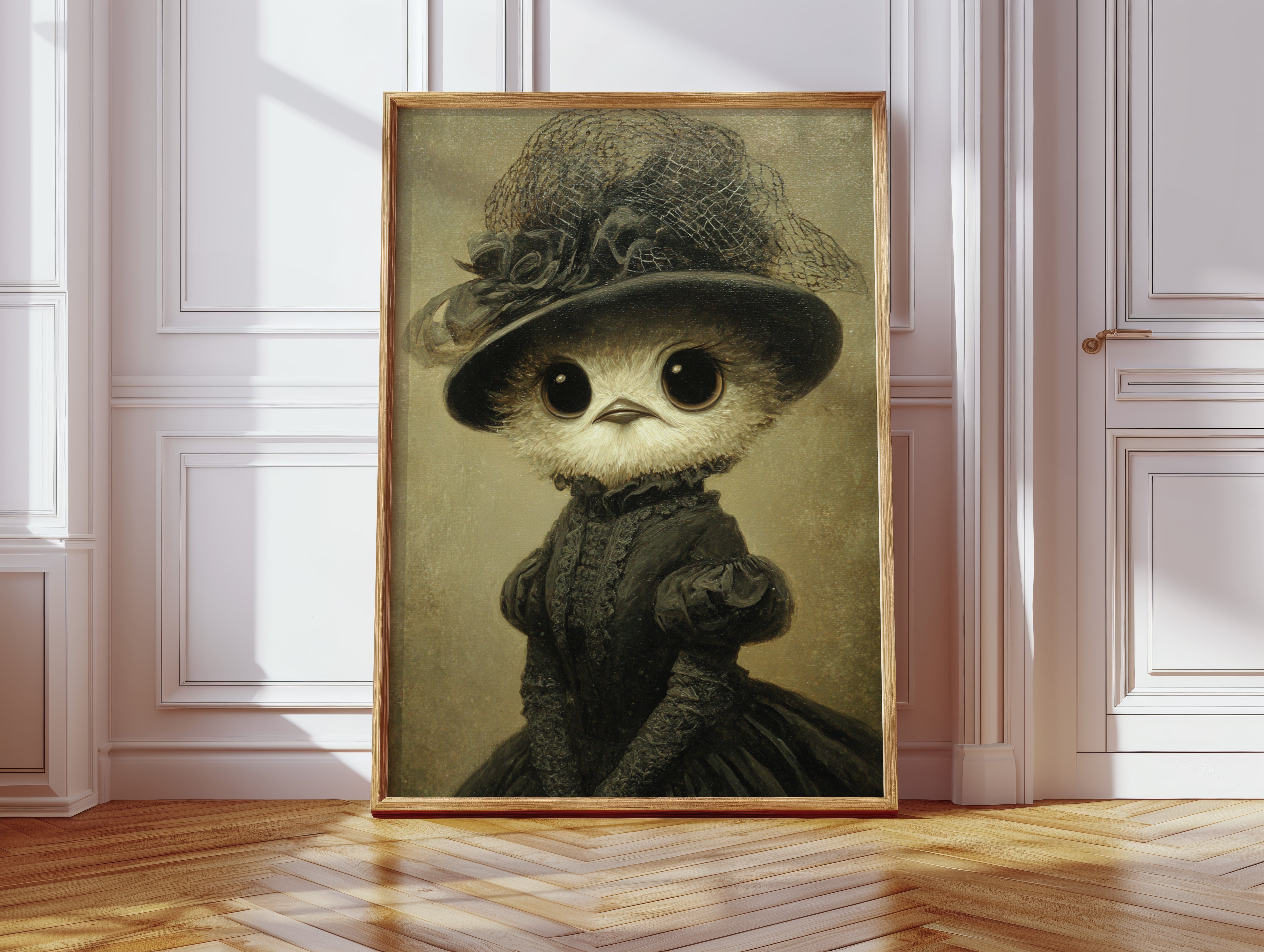 Regal Owl in Elegant Attire