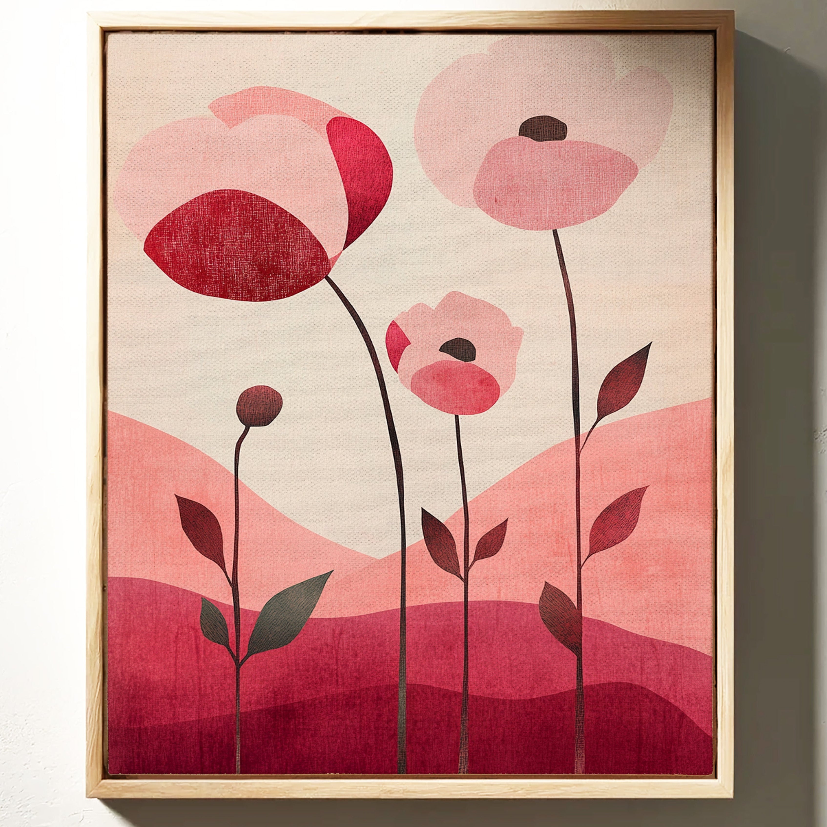 Pink Poppies Dance At Dawn