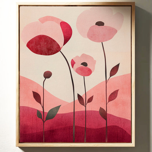Pink Poppies Dance At Dawn