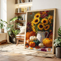 Autumn's Warmth In Sunflower Light