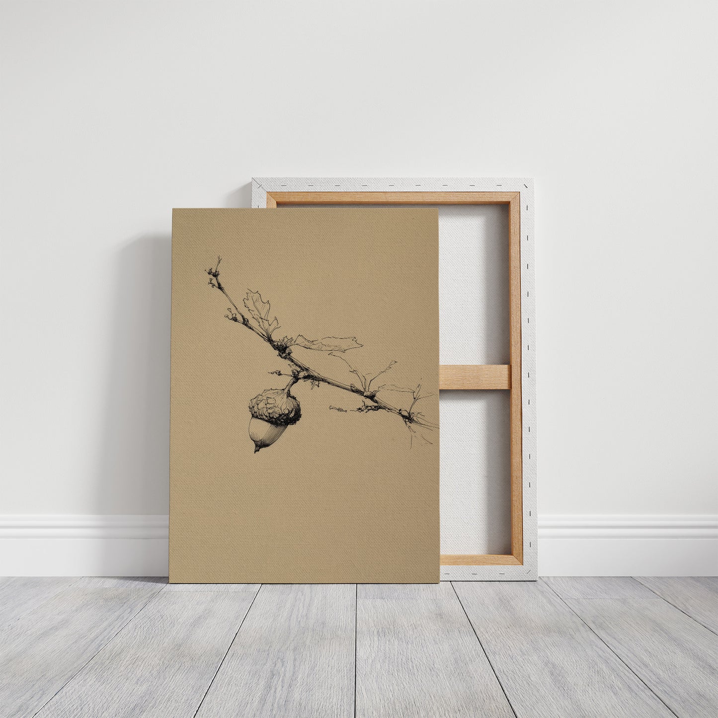 Autumn's Quiet Echo: Oak Branch Study