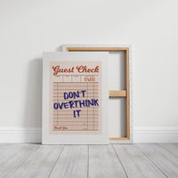 Order Up: Stop Overthinking