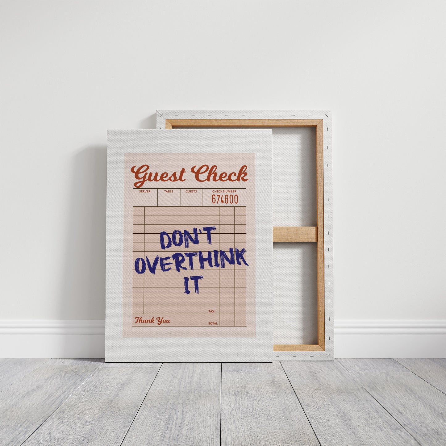 Order Up: Stop Overthinking