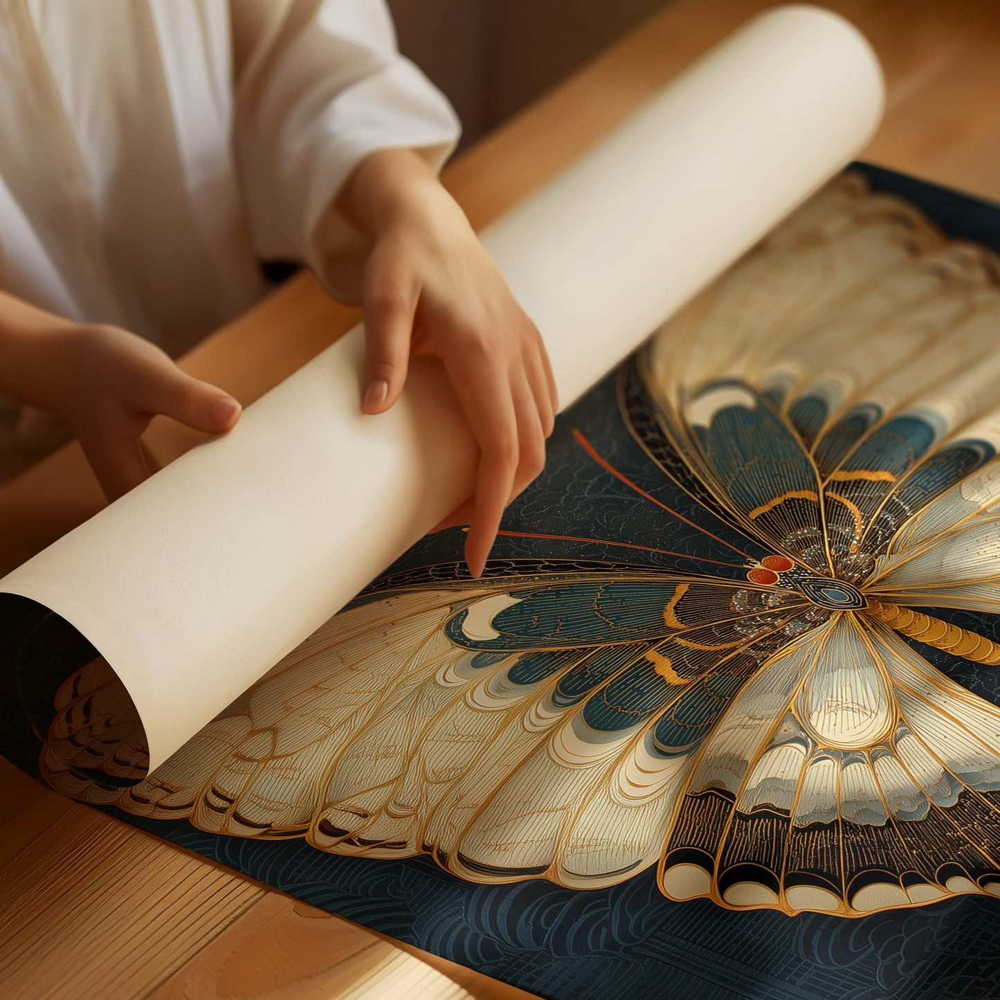 Moonlit Wings Tell Midnight Tales