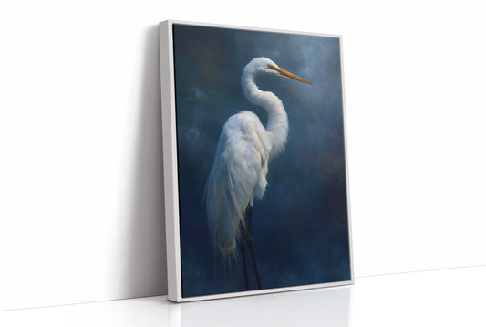 Midnight Watcher Against Indigo Depths