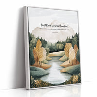 Be Still Autumn River Psalm Print