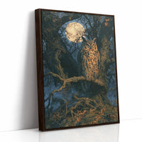 Great Horned Owl By Moonlight