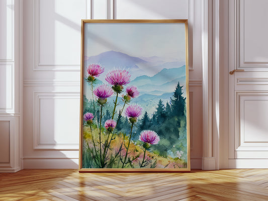 Blooming Hillsides in Morning Light