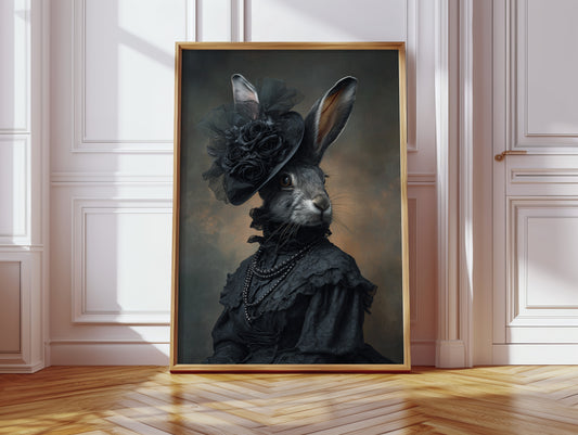 A Rabbit's Midnight Elegance