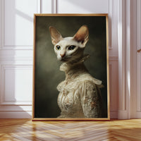 Regal Feline in Vintage Attire