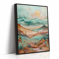 Copper Skies Over Desert Tides