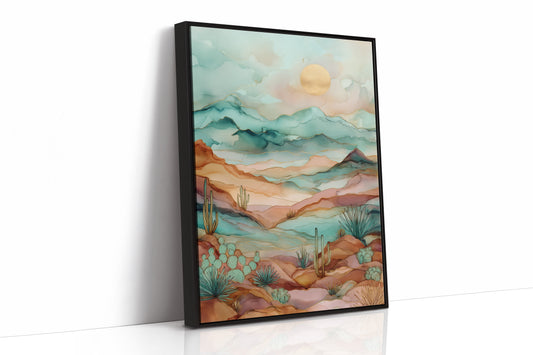 Copper Skies Over Desert Tides