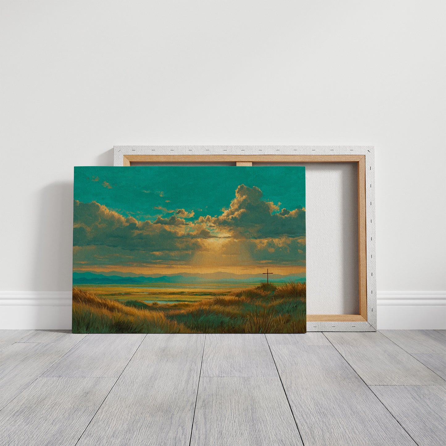 Emerald Skies Over Sacred Plains