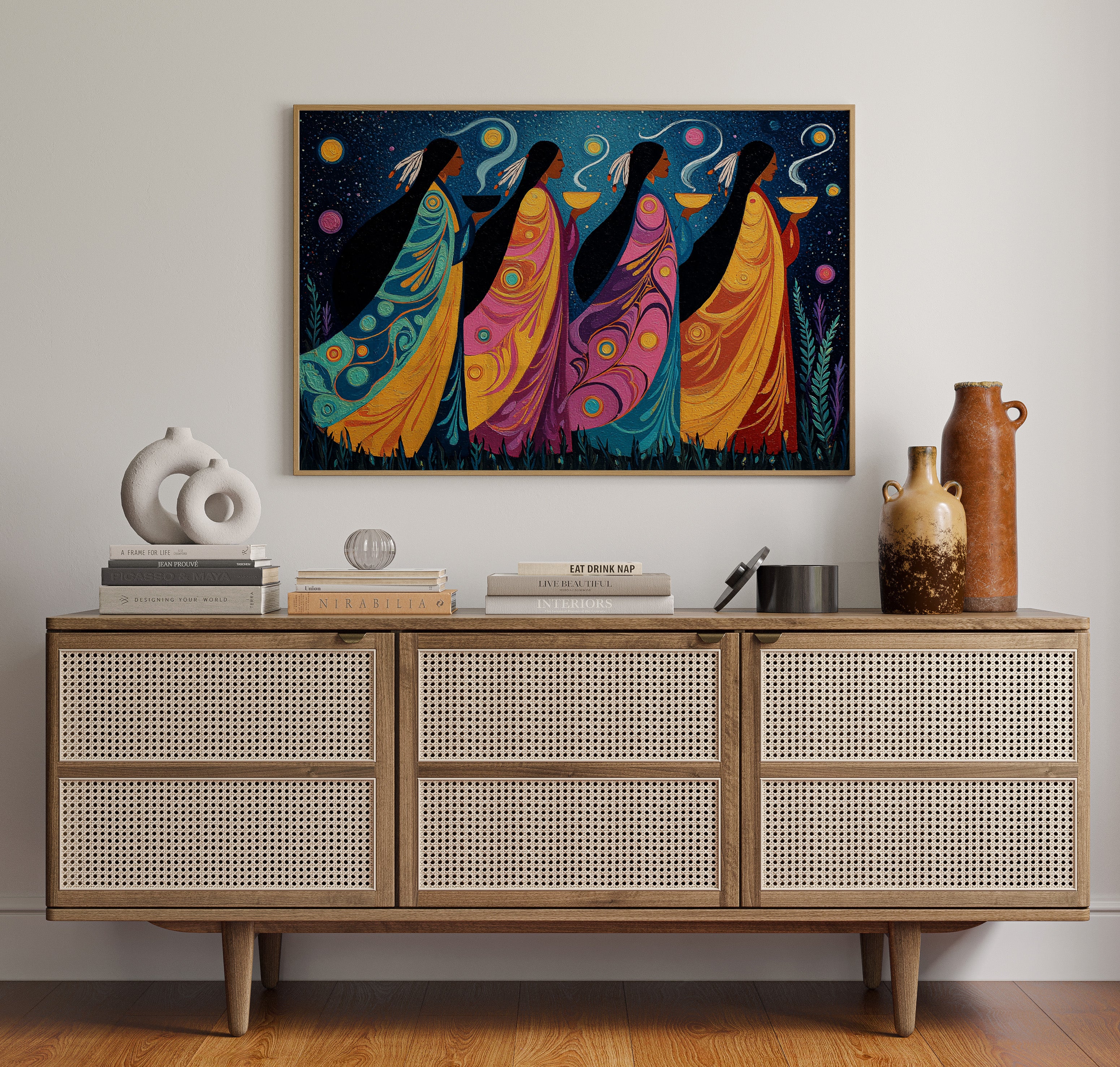 Sacred Stars Dance Through Night