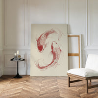 Yin-Yang Koi Fish – Minimalist Japanese Ink Wall Art