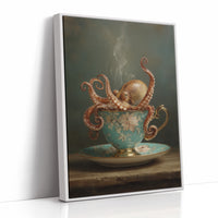 Tentacles Curl Through Teacup Surrealism
