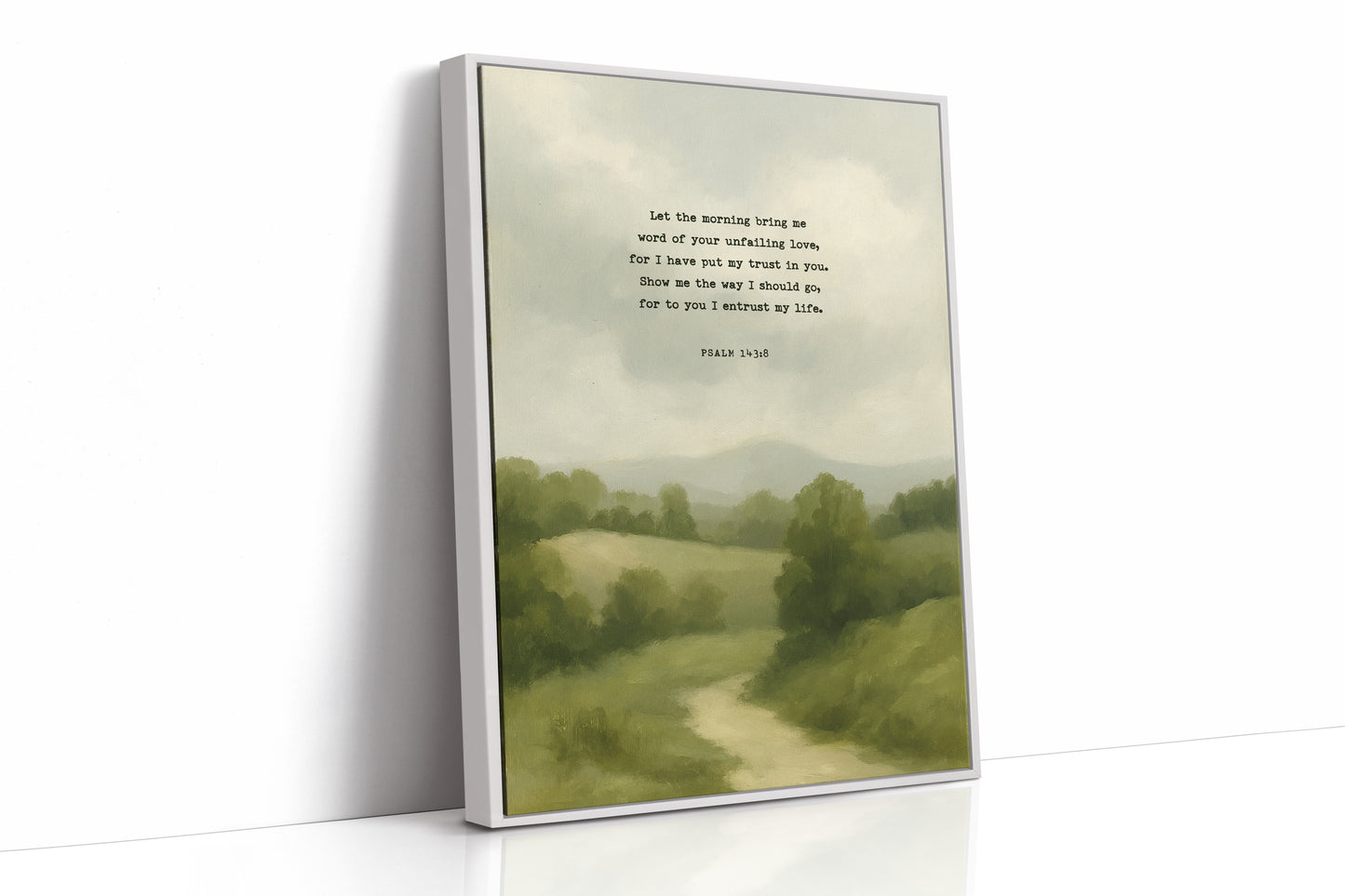 Morning Trust Psalm 143:8 Landscape Print