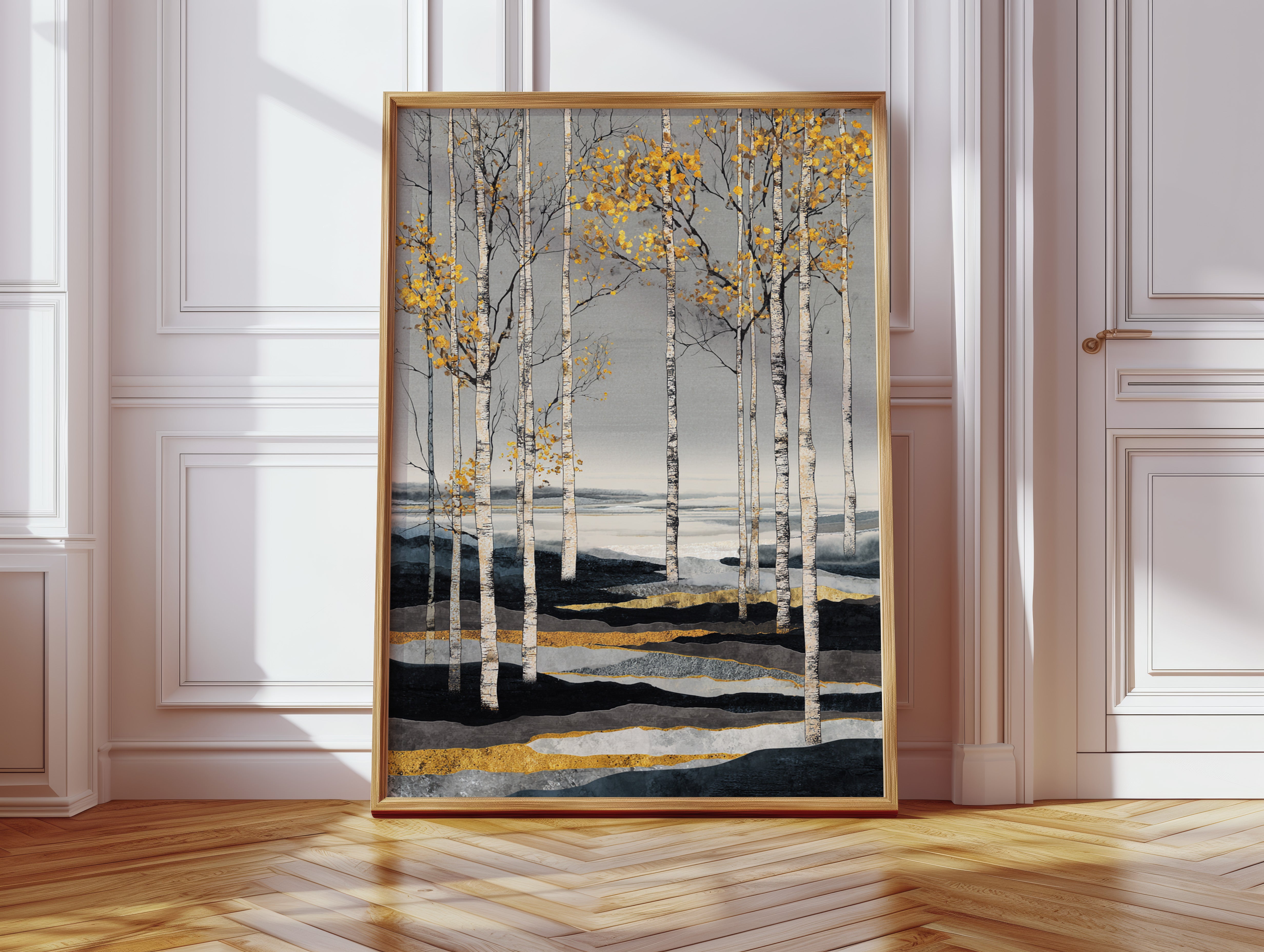 Golden Leaves on Silent Waters