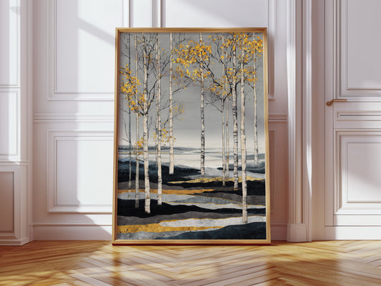 Golden Leaves on Silent Waters