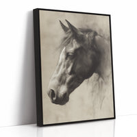 Noble Gaze In Weathered Wood