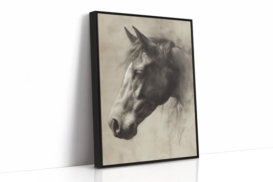 Noble Gaze In Weathered Wood