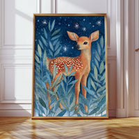 Fawn Among Starry Leaves