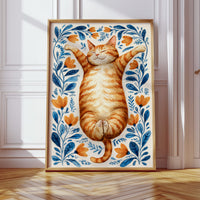 Sun-Kissed Paws and Floral Embrace