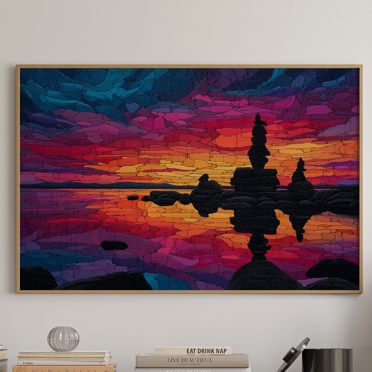 Stone Towers Pierce The Twilight Sky