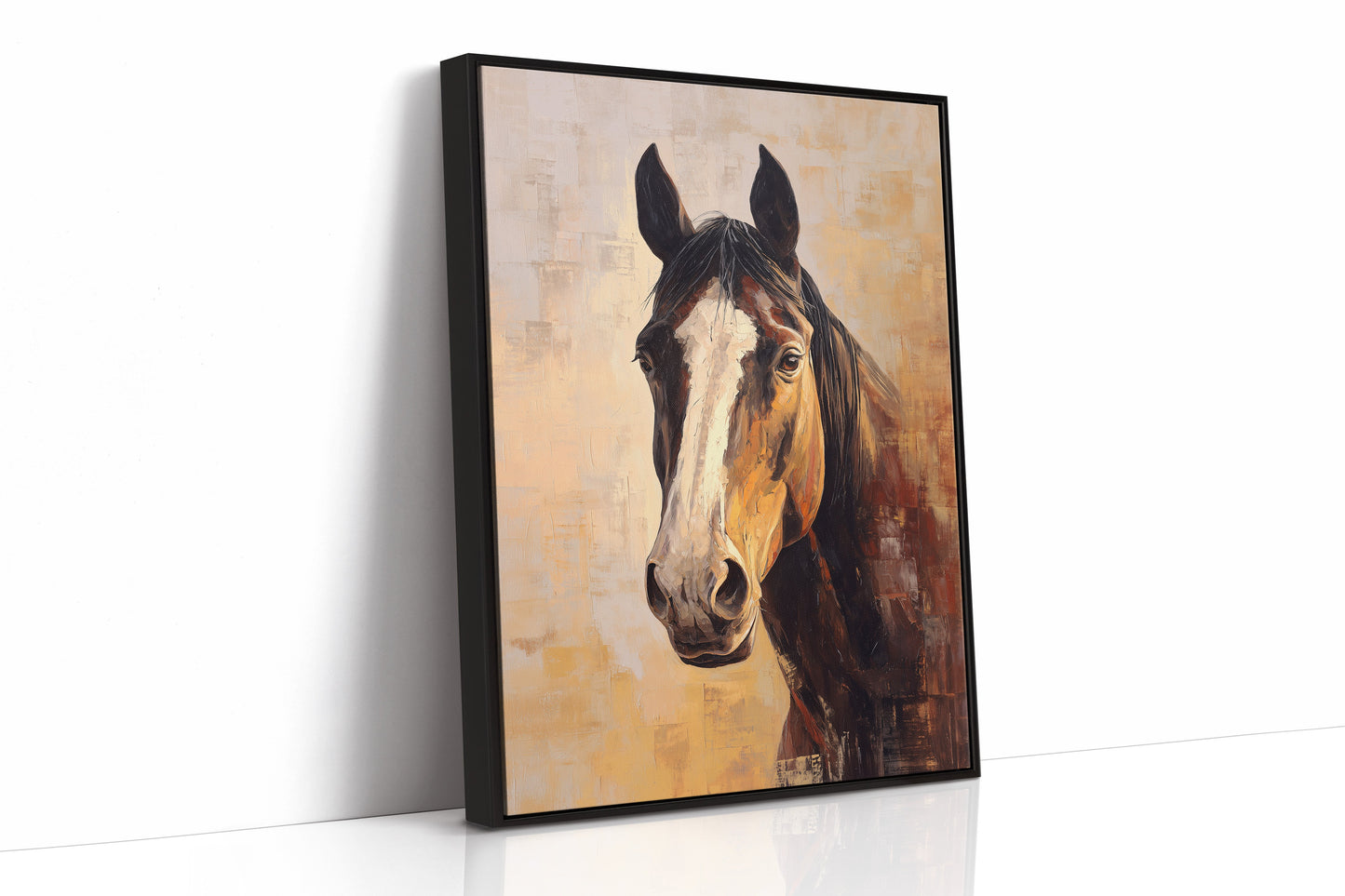 Amber Gaze In Weathered Barn