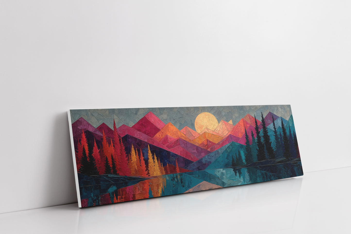 Moonrise Over Prism Peaks