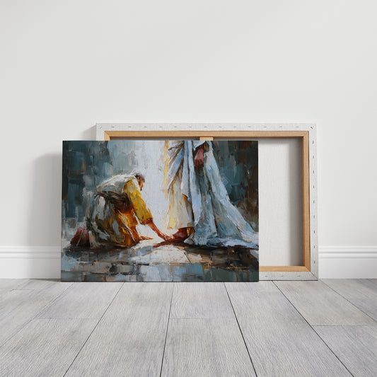 Sacred Devotion Through Impasto Light