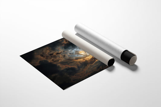 Celestial Harbor Among Storm Clouds