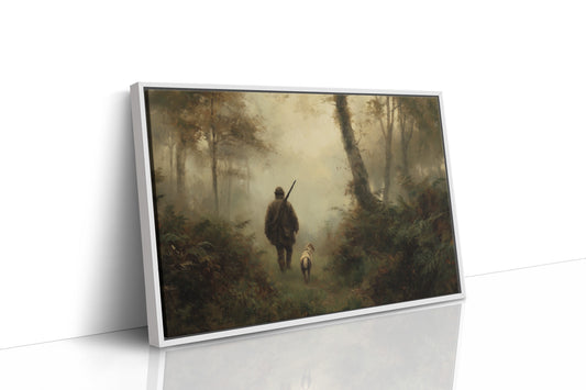 Huntsman's Path Through Misty Woods