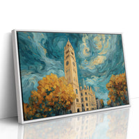 Clocktower Beneath a Turning Sky