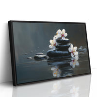 Cherry Blossoms Find Stillness Below