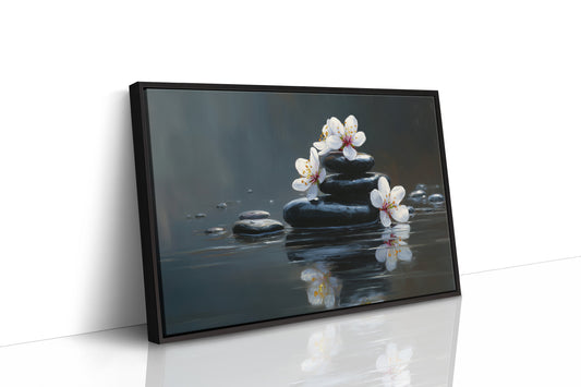 Cherry Blossoms Find Stillness Below